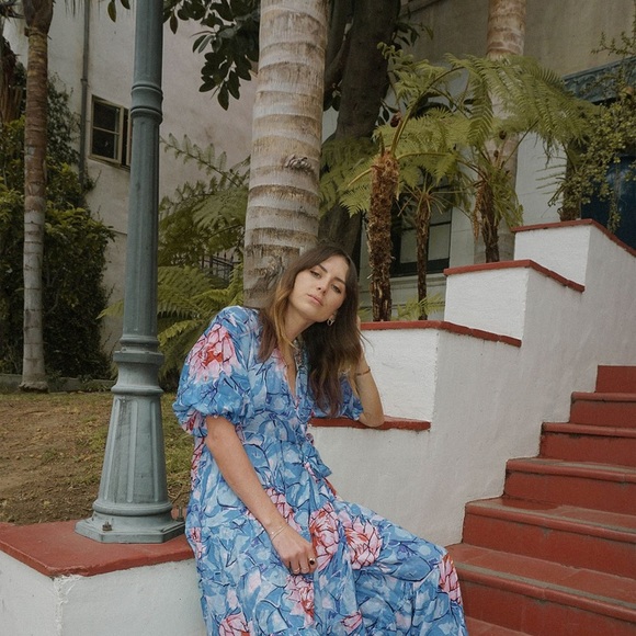 New with tags Urban Outfitters Floral Wrap Dress - Picture 7 of 10